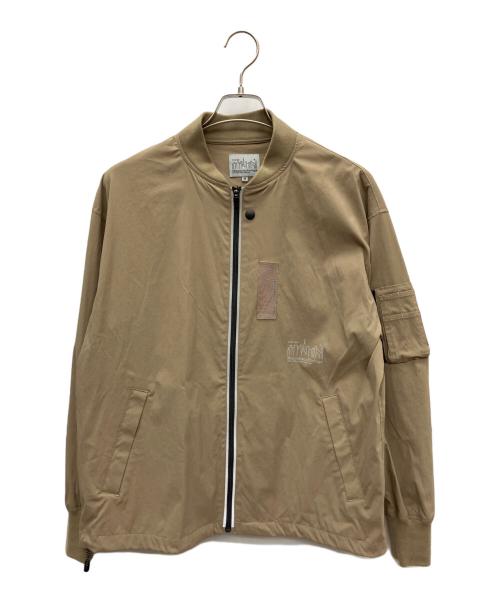 Manhattan Portage（マンハッタンポーテージ）Manhattan Portage (マンハッタンポーテージ) ストレッチMA-1ジャケット ベージュ サイズ:Mの古着・服飾アイテム