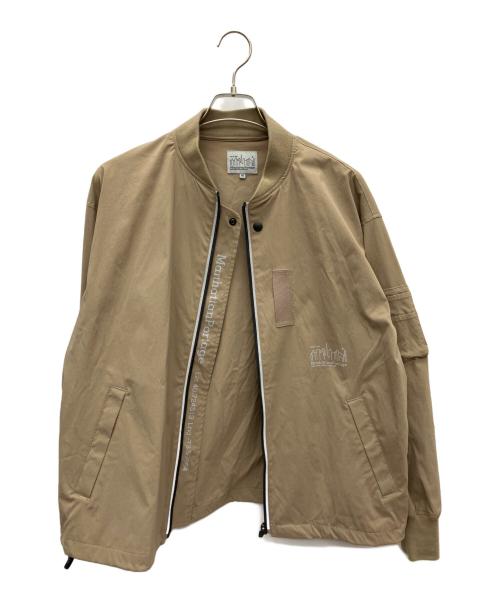 Manhattan Portage（マンハッタンポーテージ）Manhattan Portage (マンハッタンポーテージ) ストレッチMA-1ジャケット ベージュ サイズ:Mの古着・服飾アイテム