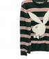 中古・古着 PLAY BOY (プレイボーイ) HUF (ハフ) セーター ピンク×グリーン サイズ:SIZE M：5000円
