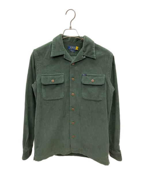 POLO RALPH LAUREN（ポロ・ラルフローレン）POLO RALPH LAUREN (ポロ・ラルフローレン) classic fit corduroy camp shirt グリーン サイズ:XSの古着・服飾アイテム