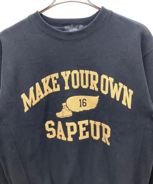 SAPEur（サプール）SAPEur (サプール) WING FOOT スウェット ブラック サイズ:Mの古着・服飾アイテム