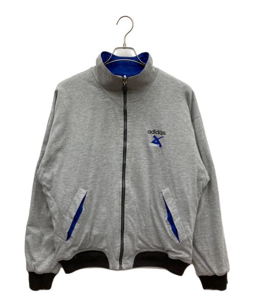 adidas（アディダス）adidas (アディダス) リバーシブルジャケット ブルー×ブラック サイズ:SIZE Mの古着・服飾アイテム