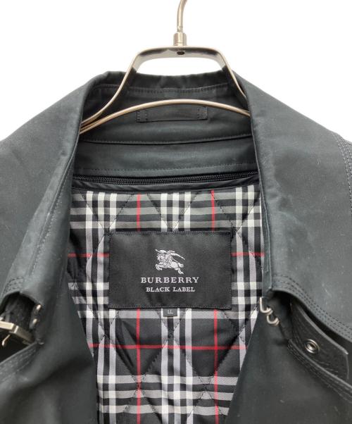BURBERRY BLACK LABEL（バーバリーブラックレーベル）BURBERRY BLACK LABEL (バーバリーブラックレーベル) ライナー付トレンチコート ブラック サイズ:LLの古着・服飾アイテム