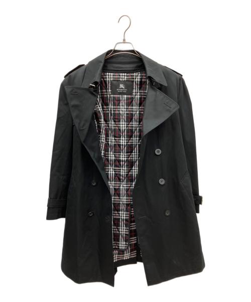 BURBERRY BLACK LABEL（バーバリーブラックレーベル）BURBERRY BLACK LABEL (バーバリーブラックレーベル) ライナー付トレンチコート ブラック サイズ:LLの古着・服飾アイテム