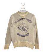 TOYS MCCOYトイズマッコイ）の古着「スウェット NAUGHTY TIGER」｜ベージュ