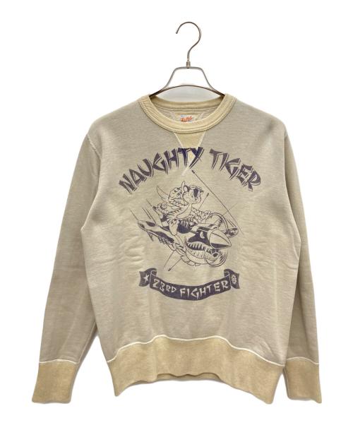TOYS MCCOY（トイズマッコイ）TOYS McCOY (トイズマッコイ) スウェット NAUGHTY TIGER ベージュ サイズ:SIZE 40の古着・服飾アイテム