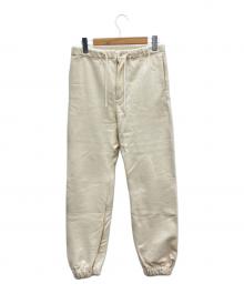 KAPTAIN SUNSHINE（キャプテンサンシャイン）の古着「ロゴ刺繍スウェットパンツ」｜ベージュ