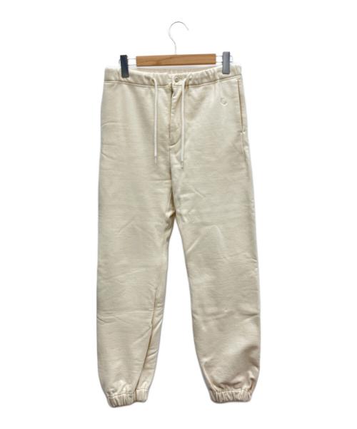 KAPTAIN SUNSHINE（キャプテンサンシャイン）KAPTAIN SUNSHINE (キャプテンサンシャイン) ロゴ刺繍スウェットパンツ ベージュ サイズ:SIZE 34の古着・服飾アイテム