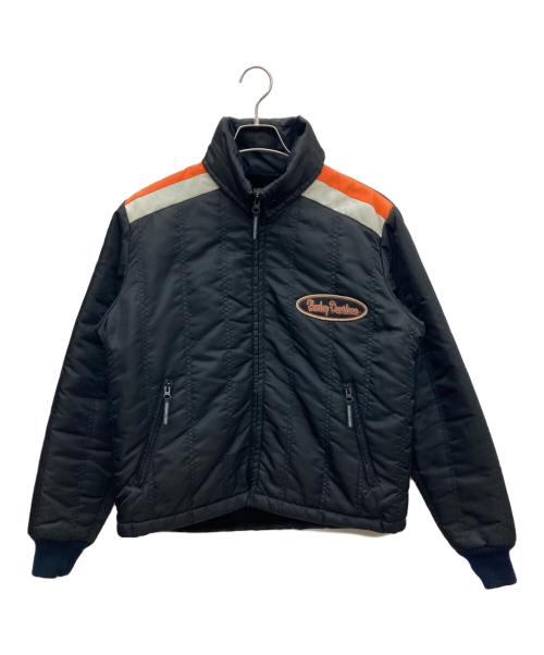 HARLEY-DAVIDSON（ハーレーダビッドソン）HARLEY-DAVIDSON (ハーレーダビッドソン) ナイロンブルゾン ブラック サイズ:Mの古着・服飾アイテム