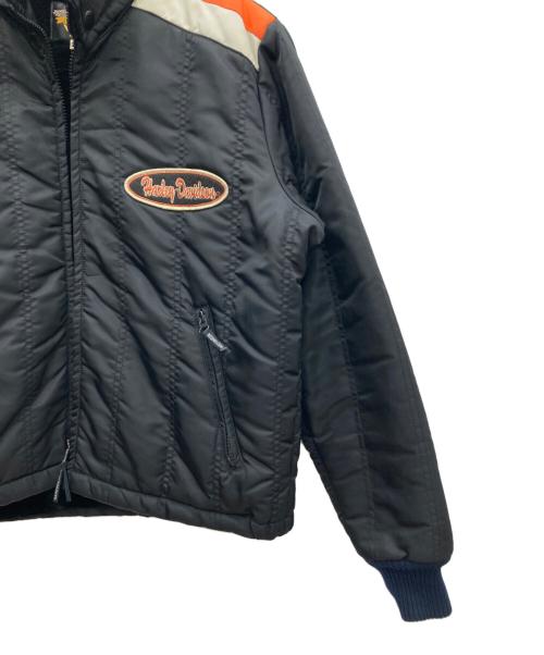 HARLEY-DAVIDSON（ハーレーダビッドソン）HARLEY-DAVIDSON (ハーレーダビッドソン) ナイロンブルゾン ブラック サイズ:Mの古着・服飾アイテム