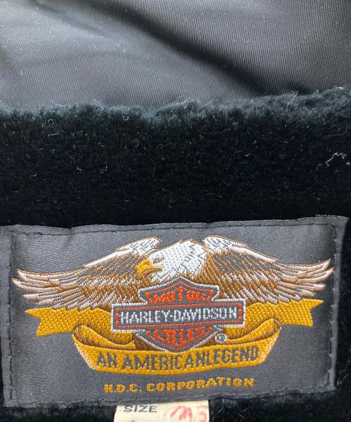 HARLEY-DAVIDSON（ハーレーダビッドソン）HARLEY-DAVIDSON (ハーレーダビッドソン) ナイロンブルゾン ブラック サイズ:Mの古着・服飾アイテム