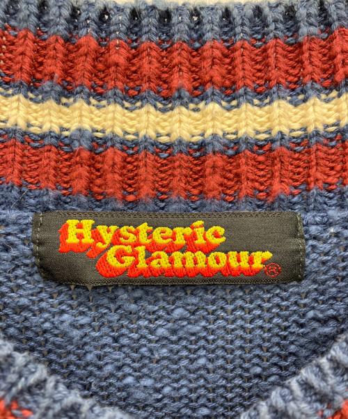 Hysteric Glamour（ヒステリックグラマー）Hysteric Glamour (ヒステリックグラマー) 厚手ニット ブルー サイズ:FREEの古着・服飾アイテム