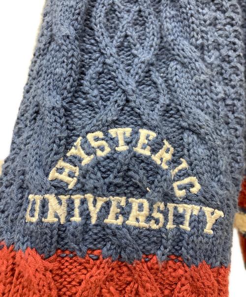 Hysteric Glamour（ヒステリックグラマー）Hysteric Glamour (ヒステリックグラマー) 厚手ニット ブルー サイズ:FREEの古着・服飾アイテム
