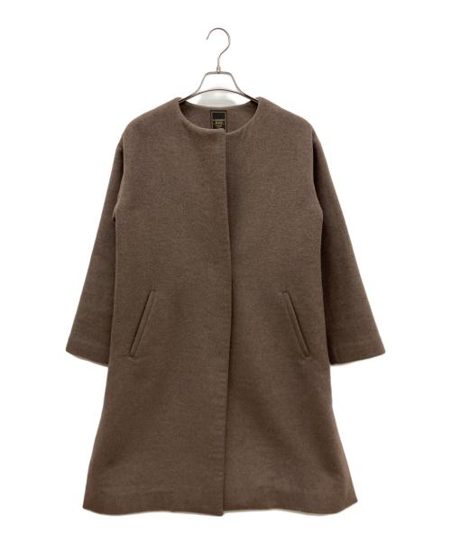 any FAM（エニィ ファム）any FAM (エニィ ファム) ウールロングコート ブラウン サイズ:2の古着・服飾アイテム