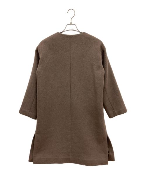any FAM（エニィ ファム）any FAM (エニィ ファム) ウールロングコート ブラウン サイズ:2の古着・服飾アイテム