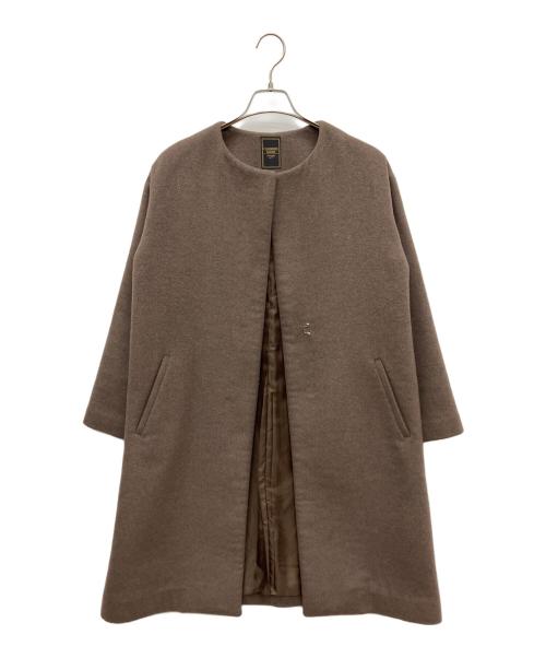 any FAM（エニィ ファム）any FAM (エニィ ファム) ウールロングコート ブラウン サイズ:2の古着・服飾アイテム