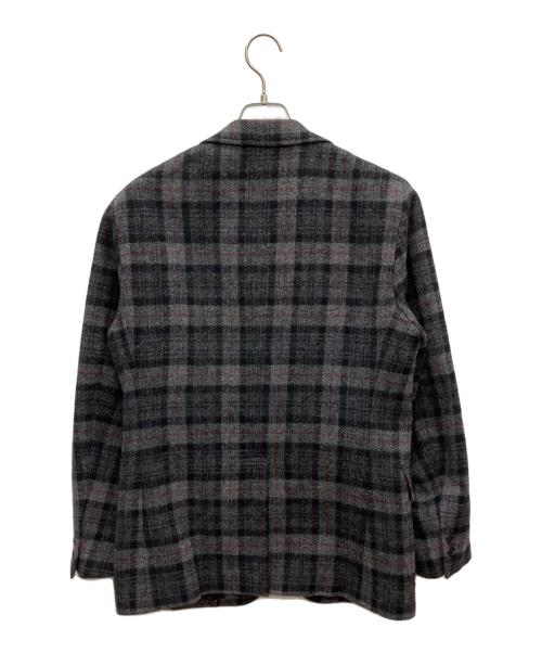 U.A. GreenLabelRelaxing（ユナイテッドアローズグリーンレーベル リラクシング）U.A. GreenLabelRelaxing (ユナイテッドアローズグリーンレーベル リラクシング) ウールテーラードジャケット グレー×ブラック サイズ:Lの古着・服飾アイテム