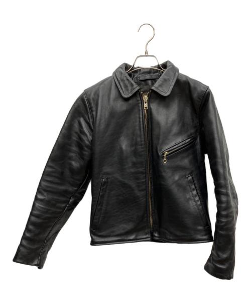 VANSON（バンソン）VANSON (バンソン) シングルライダースジャケット ブラック サイズ:34の古着・服飾アイテム