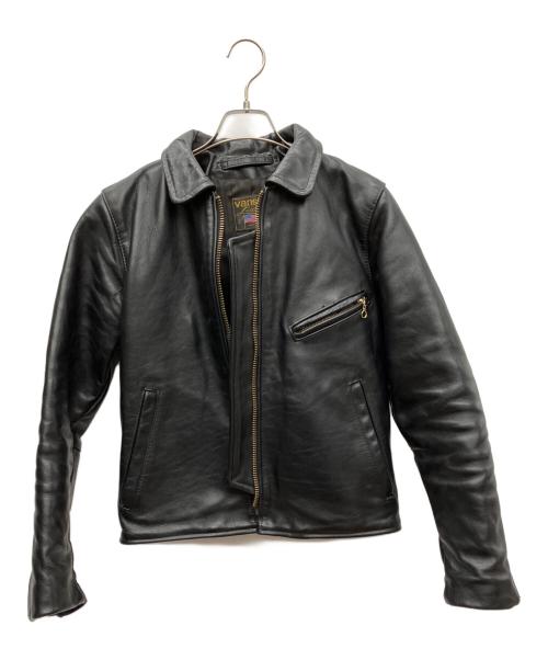 VANSON（バンソン）VANSON (バンソン) シングルライダースジャケット ブラック サイズ:34の古着・服飾アイテム