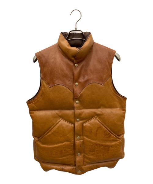 california mfg co（カリフォルニアマニュファクチュアリング）california mfg co (カリフォルニアマニュファクチュアリング) レザーベスト ブラウン サイズ:Mの古着・服飾アイテム