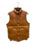 california mfg co（カリフォルニアマニュファクチュアリング）の古着「レザーベスト」｜ブラウン