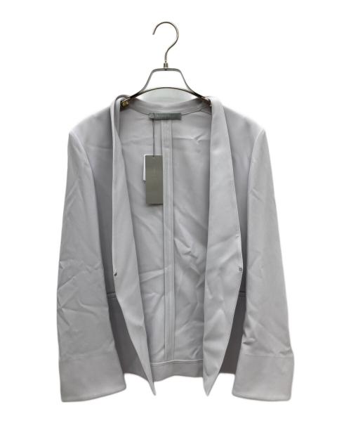 theory luxe（セオリーリュクス）theory luxe (セオリーリュクス) ノーカラージャケット ライトグレー サイズ:42 未使用品の古着・服飾アイテム