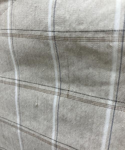 BALLSEY（ボールジィ）BALLSEY (ボールジィ) ハイブリッドストレッチ ベルテッドノーカラージャケット ベージュ サイズ:36の古着・服飾アイテム