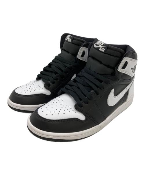 NIKE（ナイキ）NIKE (ナイキ) AIR JORDAN 1 RETRO HIGH ブラック×ホワイト サイズ:27cmの古着・服飾アイテム