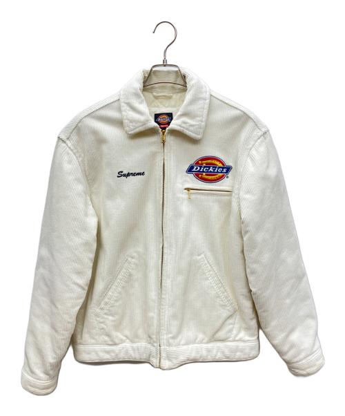SUPREME（シュプリーム）Supreme (シュプリーム) Dickies (ディッキーズ) Corduroy Work Jacket ホワイト サイズ:Sの古着・服飾アイテム
