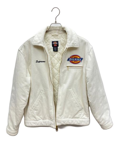 SUPREME（シュプリーム）Supreme (シュプリーム) Dickies (ディッキーズ) Corduroy Work Jacket ホワイト サイズ:Sの古着・服飾アイテム