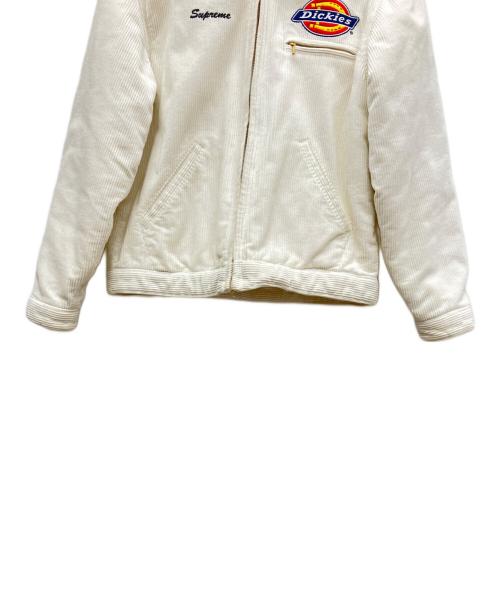SUPREME（シュプリーム）Supreme (シュプリーム) Dickies (ディッキーズ) Corduroy Work Jacket ホワイト サイズ:Sの古着・服飾アイテム
