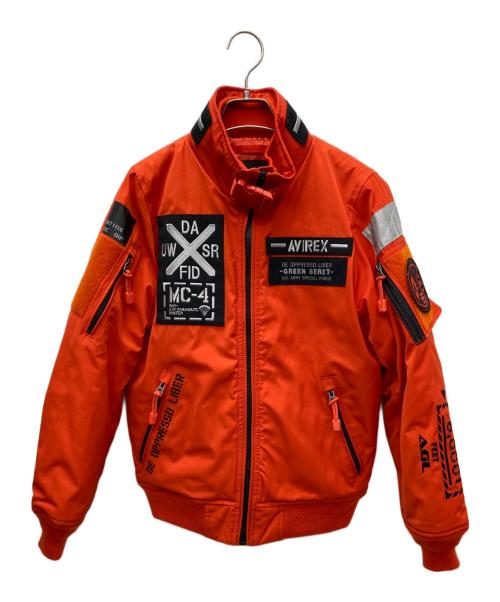 AVIREX（アヴィレックス）AVIREX (アヴィレックス) MA-1ジャケット オレンジ サイズ:Sの古着・服飾アイテム