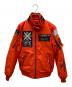 AVIREX（アヴィレックス）の古着「MA-1ジャケット」｜オレンジ