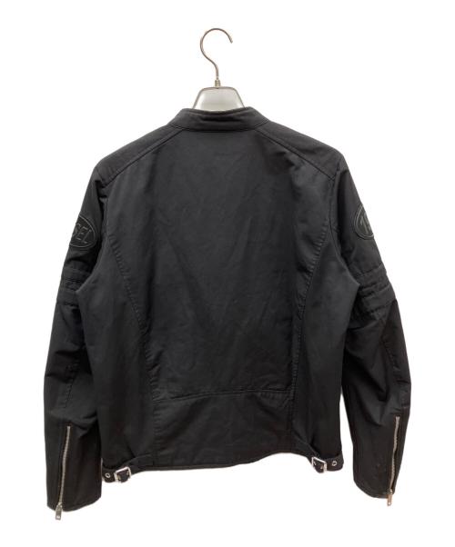 DIESEL（ディーゼル）DIESEL (ディーゼル) コットンライダースジャケット ブラック サイズ:SIZE Mの古着・服飾アイテム