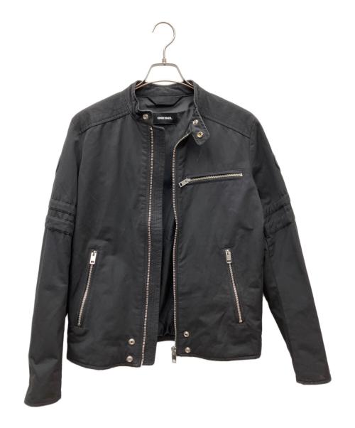 DIESEL（ディーゼル）DIESEL (ディーゼル) コットンライダースジャケット ブラック サイズ:SIZE Mの古着・服飾アイテム