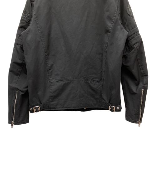 DIESEL（ディーゼル）DIESEL (ディーゼル) コットンライダースジャケット ブラック サイズ:SIZE Mの古着・服飾アイテム