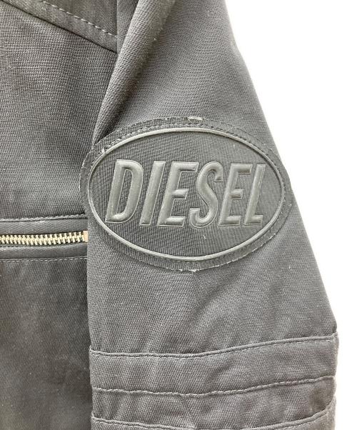 DIESEL（ディーゼル）DIESEL (ディーゼル) コットンライダースジャケット ブラック サイズ:SIZE Mの古着・服飾アイテム