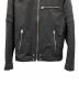 中古・古着 DIESEL (ディーゼル) コットンライダースジャケット ブラック サイズ:SIZE M：8000円