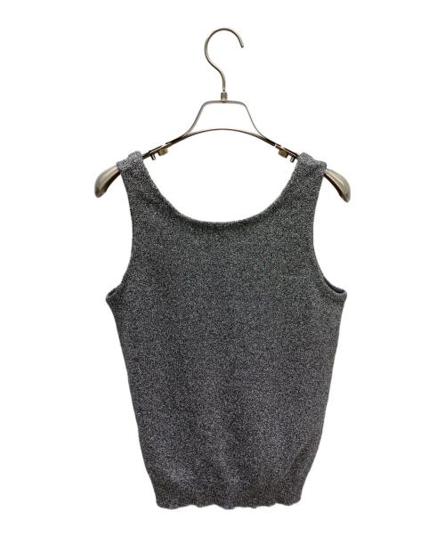 THIRD MAGAZINE（サードマガジン）THIRD MAGAZINE (サードマガジン) ニットタンクトップ シルバー サイズ:9の古着・服飾アイテム