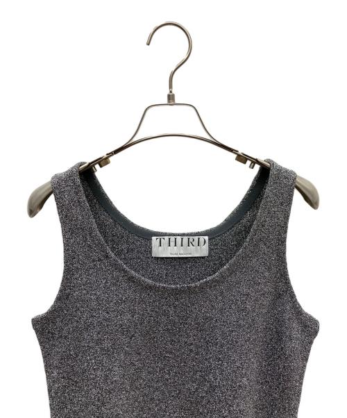 THIRD MAGAZINE（サードマガジン）THIRD MAGAZINE (サードマガジン) ニットタンクトップ シルバー サイズ:9の古着・服飾アイテム