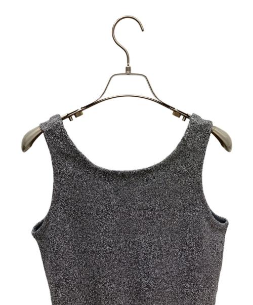 THIRD MAGAZINE（サードマガジン）THIRD MAGAZINE (サードマガジン) ニットタンクトップ シルバー サイズ:9の古着・服飾アイテム
