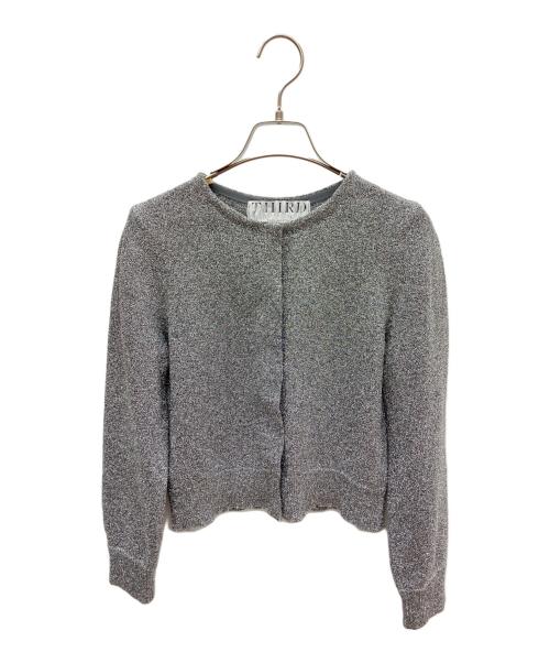 THIRD MAGAZINE（サードマガジン）THIRD MAGAZINE (サードマガジン) 薄手カーディガン シルバー サイズ:9の古着・服飾アイテム