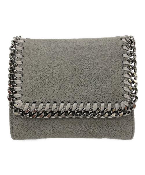 STELLA McCARTNEY（ステラマッカートニー）STELLA McCARTNEY (ステラマッカートニー) ファラベラミニトリフォールドウォレット グレーの古着・服飾アイテム