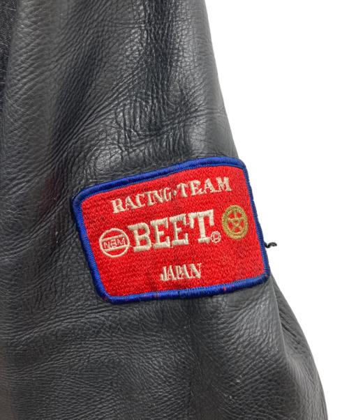 US GENUINE WEAR（ユーエス ジェニュイン ウェア）US GENUINE WEAR (ユーエス ジェニュイン ウェア) レザーライダースジャケット ブラック サイズ:42の古着・服飾アイテム