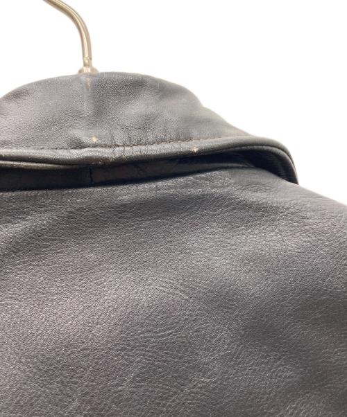 US GENUINE WEAR（ユーエス ジェニュイン ウェア）US GENUINE WEAR (ユーエス ジェニュイン ウェア) レザーライダースジャケット ブラック サイズ:42の古着・服飾アイテム