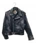 US GENUINE WEAR（ユーエス ジェニュイン ウェア）の古着「レザーライダースジャケット」｜ブラック