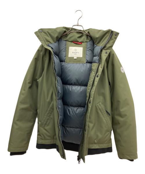 QUARTZ（クオーツ）QUARTZ (クオーツ) ファー付ダウンジャケット カーキ サイズ:SIZE Mの古着・服飾アイテム