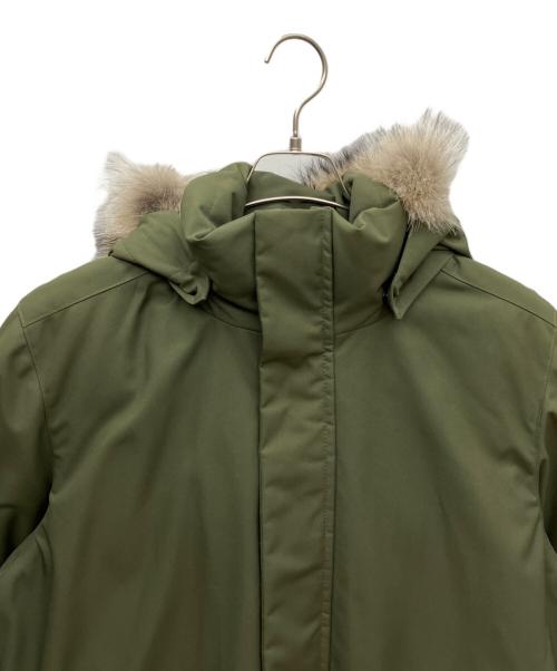 QUARTZ（クオーツ）QUARTZ (クオーツ) ファー付ダウンジャケット カーキ サイズ:SIZE Mの古着・服飾アイテム