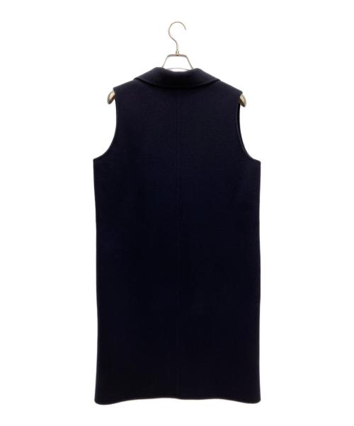 SOEJU（ソージュ）SOEJU (ソージュ) ウールリバーロングジレ ネイビー サイズ:FREEの古着・服飾アイテム