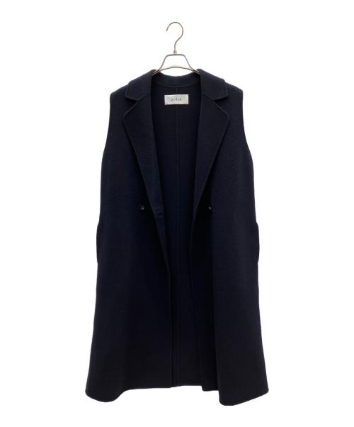 SOEJU（ソージュ）SOEJU (ソージュ) ウールリバーロングジレ ネイビー サイズ:FREEの古着・服飾アイテム